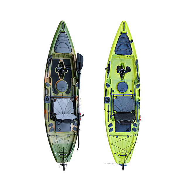 Single Person Sea Kayak for Fishing And Camping LLDPE Rotomolded Hull Material Rowing Boat